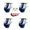 Service Caster 5 Inch Solid Poly Caster Set with Roller Bearing 4 Brake and 2 Swivel Lock SCC SCC-35S520-SPUR-SLB-BSL-2-SLB-2 - alternate 3